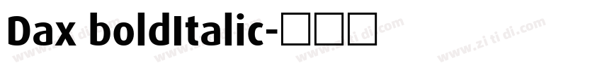 Dax boldItalic字体转换